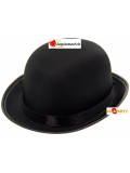 Chapeau melon noir feutrine adulte