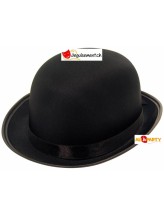 Chapeau melon noir feutrine adulte Chapeau melon noir feutrine adulte