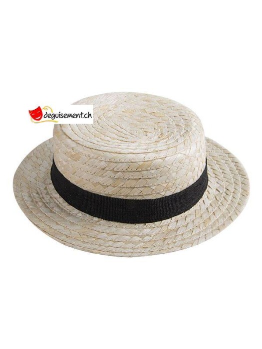 Chapeau paille canotier