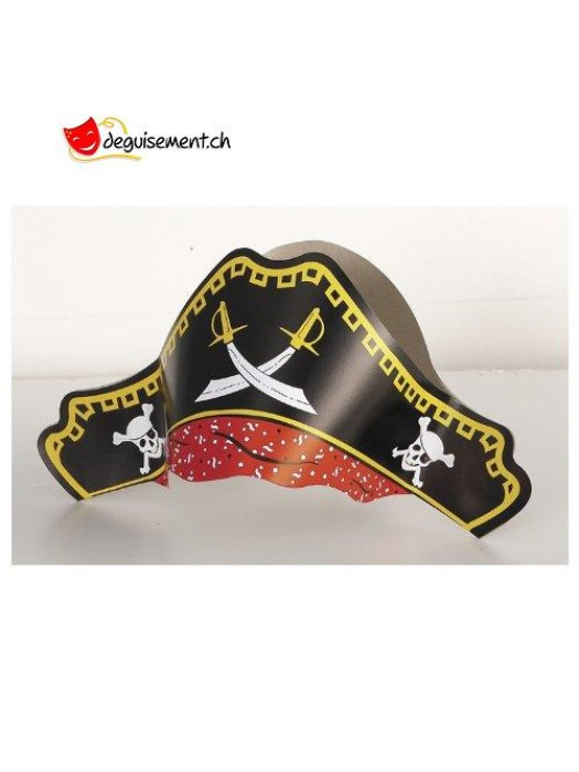 Chapeaux de Pirate en carton - 4pcs