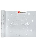 Chemin de table Anniversaire étincelant - Argent