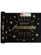 Chemin de table Anniversaire étincelant - Or