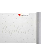 Chemin de table Bapteme blanc Chemin de table Bapteme blanc
