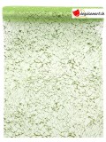 Chemin de table cristaux vert