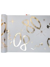 80 years gold table runner 80 years gold table runner