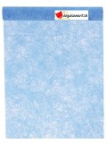 Chemin de table fanon turquoise