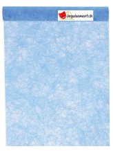 Chemin de table fanon turquoise Chemin de table fanon turquoise