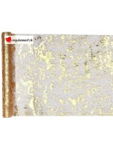 Chemin de table fantaisie brillant or Chemin de table fantaisie brillant or