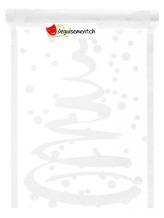 Chemin de table sapin blanc 5m Chemin de table sapin blanc 5m