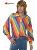 Chemise arc-en-ciel hippie