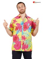 Camicia a fiori hawaiana - adulto