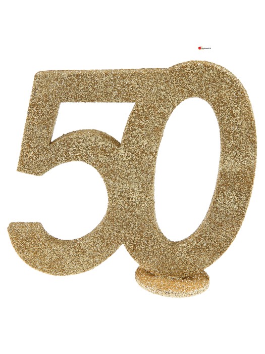 Chiffre anniversaire doré 50 ans