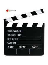 Cinema clapperboard with chalk Cinema clapperboard with chalk