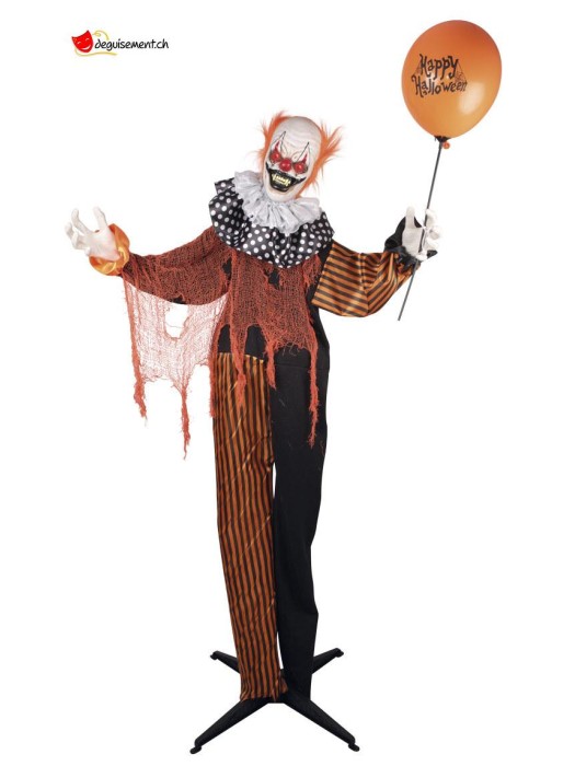 Bösartiger Clown auf Standfuß - 166cm