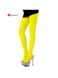 Collant opaque jaune fluo