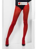 Collant opaque rouge - taille unique