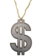 Collier dollar géant - 24 cm Collier dollar géant - 24 cm
