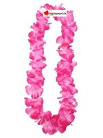 Collier hawaiien rose