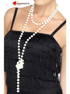 Collier de perles blanches 180 cm Collier de perles blanches 180 cm