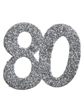 Confettis 80 argentés brillants