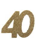 Confettis 40 dorés brillants