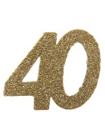 Confettis 40 dorés brillants