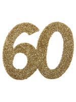 Confettis 60 dorés brillants