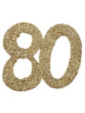 Confettis 80 dorés brillants
