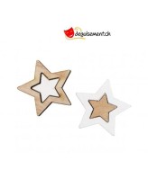 Confettis bois étoile - 12 pièces Confettis bois étoile - 12 pièces