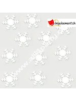 Coriandoli metallizzati a fiocco di neve - 20gr