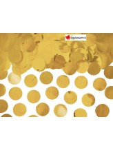 Gold round metallic confetti - 15g Gold round metallic confetti - 15g