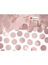 Metallic Pink Gold Round Confetti - 15g Metallic Pink Gold Round Confetti - 15g