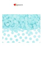Confettis papier soie rond bleu ciel 15g