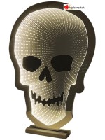 Crâne de squelette LED - 40cm