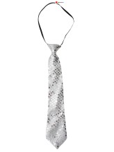 Cravate avec brillant argent Cravate avec brillant argent