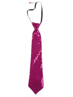Cravate avec brillant rose