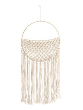 Makramee in off-white mit Tasche