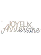 Déco à parsemer Joyeux Anniversaire - Argent Déco à parsemer Joyeux Anniversaire - Argent