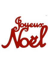 Joyeux Noël sprinkles - 6x4cm - 10 pieces