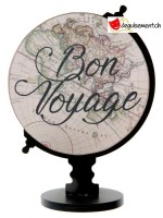 World map decoration - Bon voyage