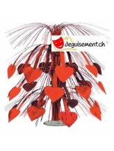 Décoration centre de table coeurs rouges Décoration centre de table coeurs rouges