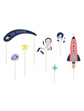 Décorations de gâteau Espace - 7 pièces