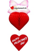 Décoration à Suspendre Coeur pour Saint Valentin Décoration à Suspendre Coeur pour Saint Valentin
