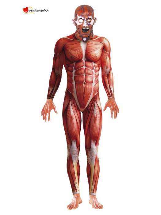 Anatomy Man Costume, Red
