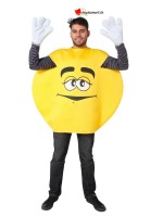 Gelbes Bonbon Kostüm - Erwachsene Einheitsgröße