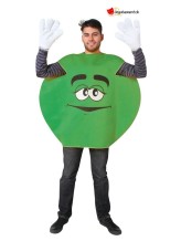 Costume da caramella verde - taglia unica per adulti Costume da caramella verde - taglia unica per adulti