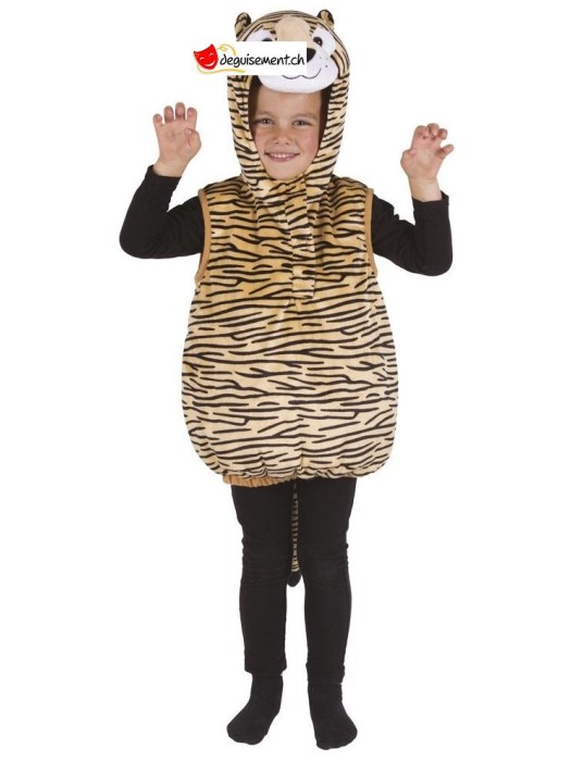 Déguisement à capuche Tigre enfant