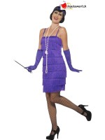 Déguisement Charleston Flapper violet courte