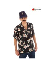 Déguisement chemise Magnum noire Déguisement chemise Magnum noire