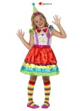 Costume da clown deluxe per ragazza